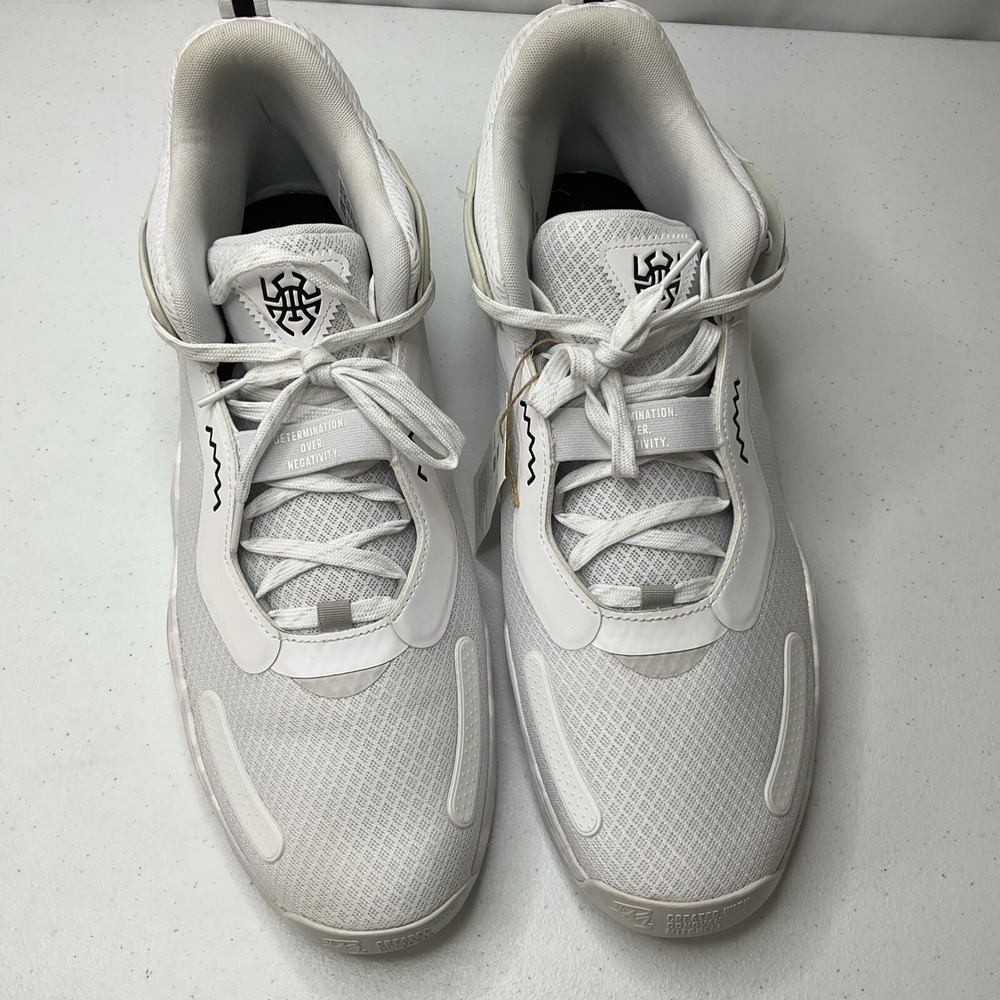 Adidas D.O.N Issue 3‎ Basketball Shoes Sneakers H67720 White Black Men Sz 18 - Picture 3 of 10